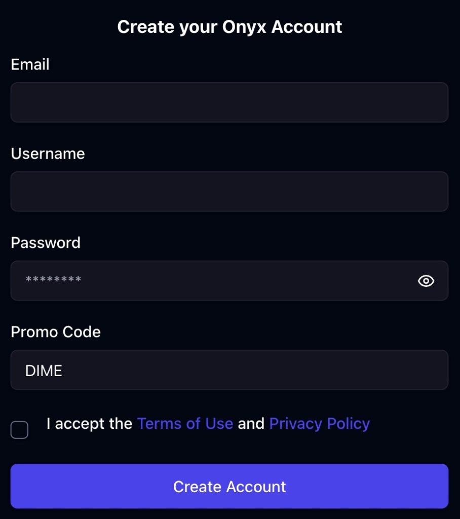 Onyx Odds Sign Up