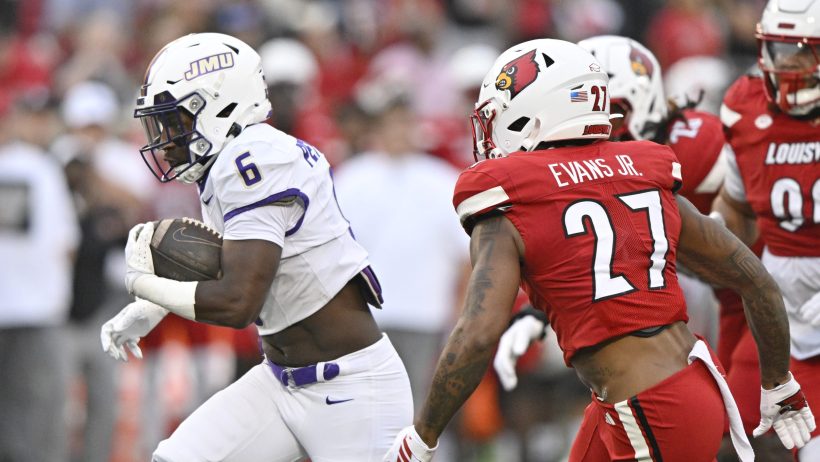 George Pettaway breaks a big run for James Madison.