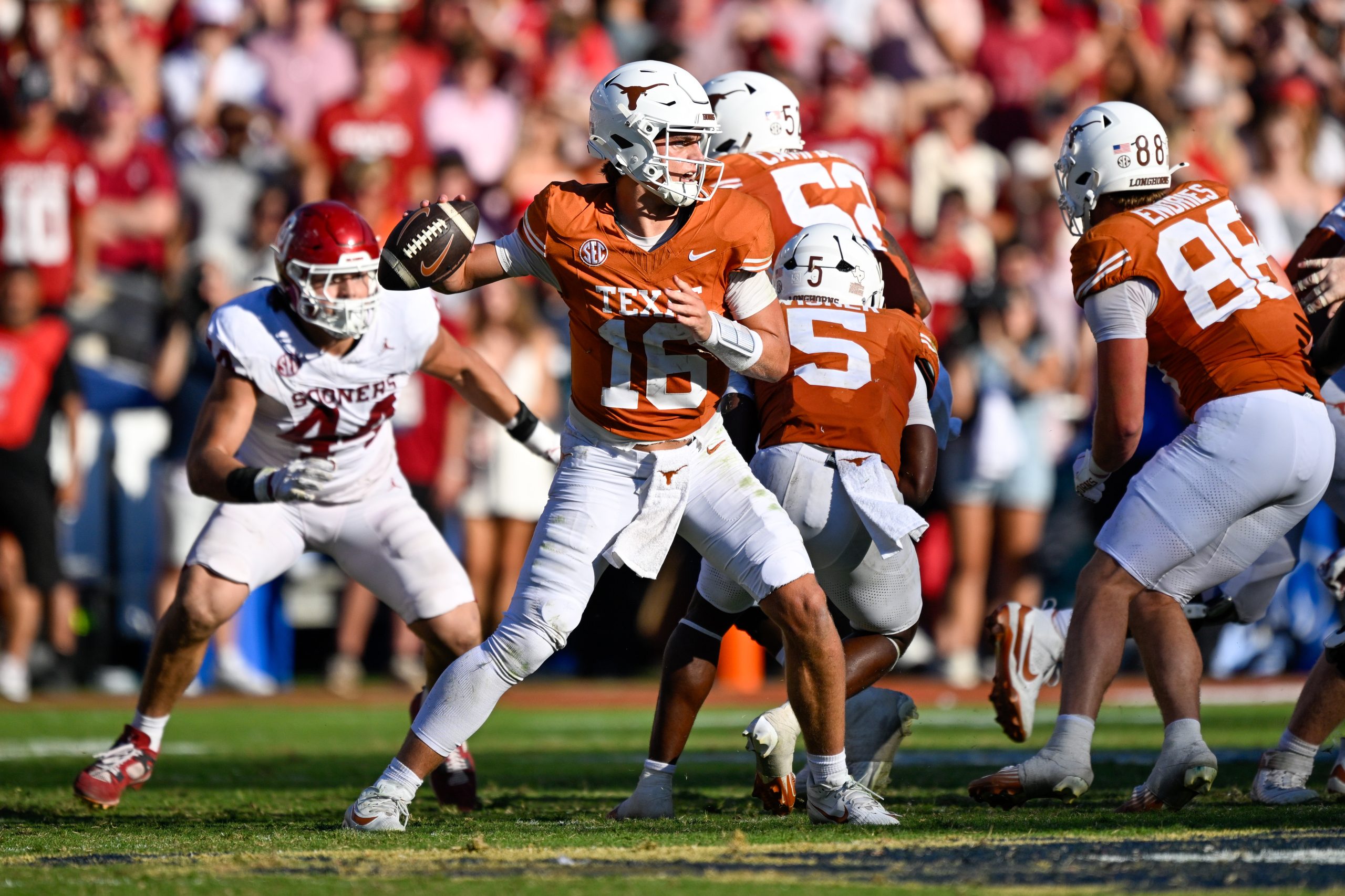 Texas vs Oklahoma Player Props: Best Bets & Red River Rivalry Parlay (Oct. 10)