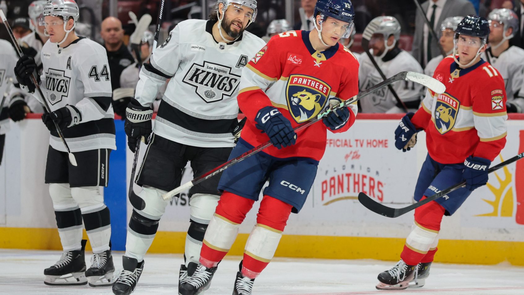 Anton Lundell and Drew Doughty.