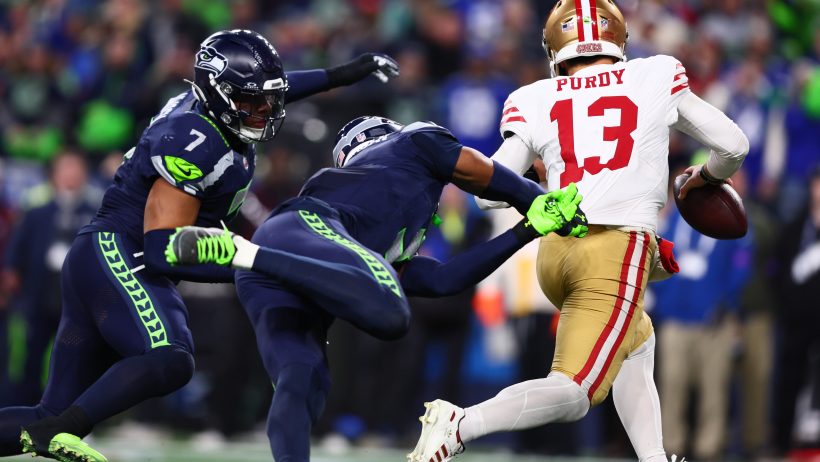 Brock Purdy getting sacked