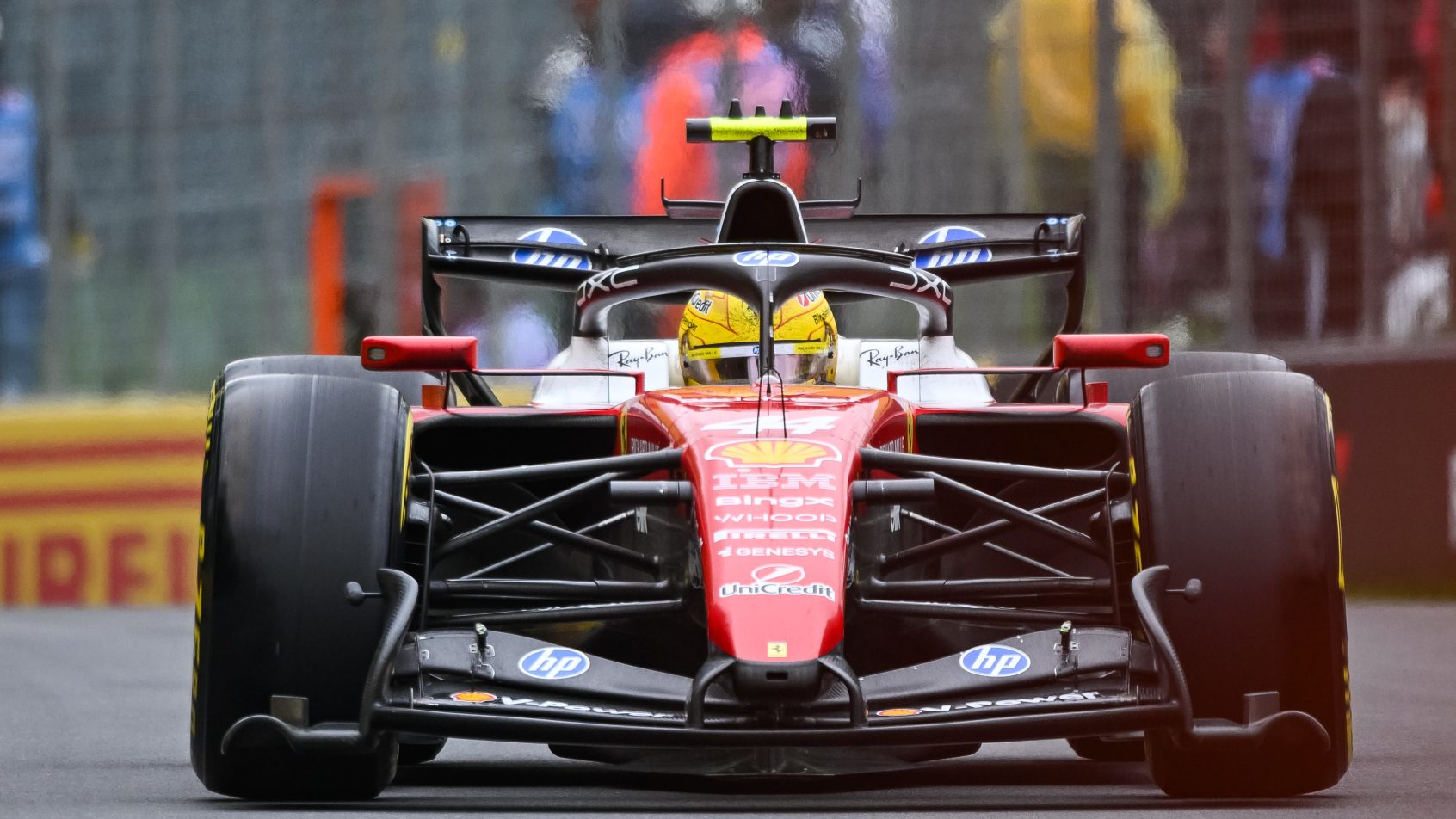 Lewis Hamilton on track in Canada (2026).