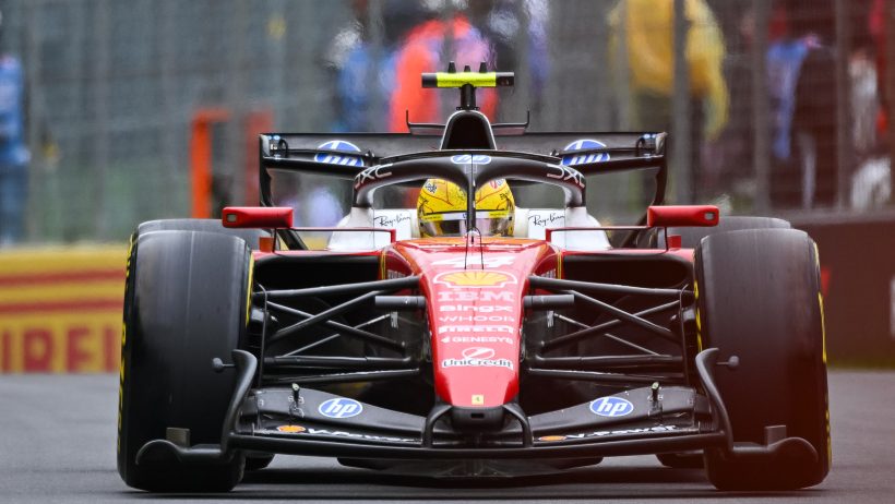Lewis Hamilton on track in Canada (2026).