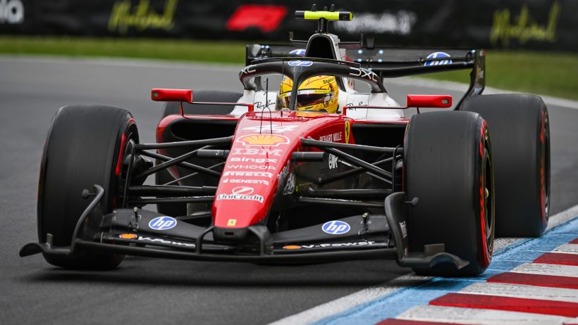 Lewis Hamilton on-track in Canada (2026).