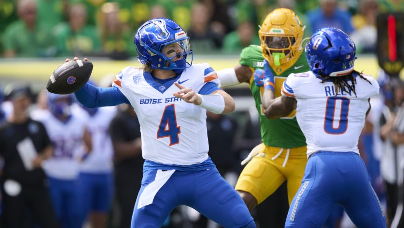 Maddux Madsen playing for Boise State in the 2026 season.