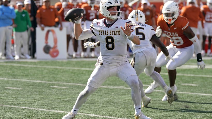 Texas State Bobcats quarterback Brad Jackson