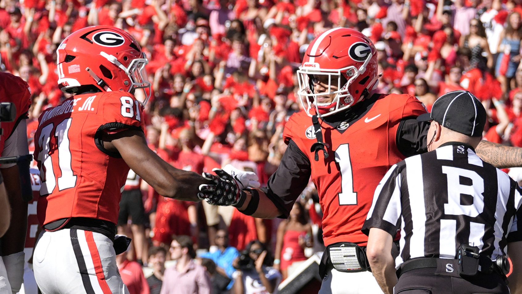 Craig Dandridge playing for the Georgia Bulldogs in the 2026 season.