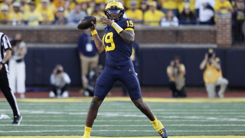 Bryce Underwood playing for Michigan in the 2026 college football season.