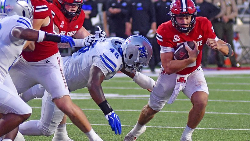 Jacksonville State quarterback Caden Creel playing in the 2026 NCAAF season.