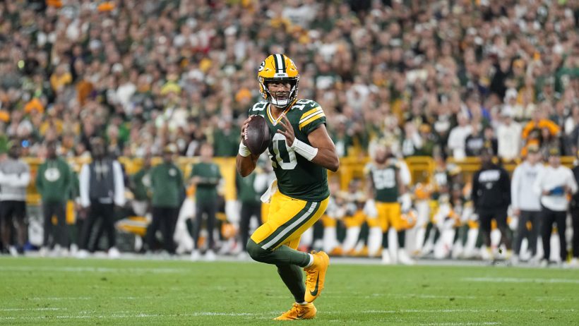 Jordan Love playing for the Packers in the 2026 NFL season.