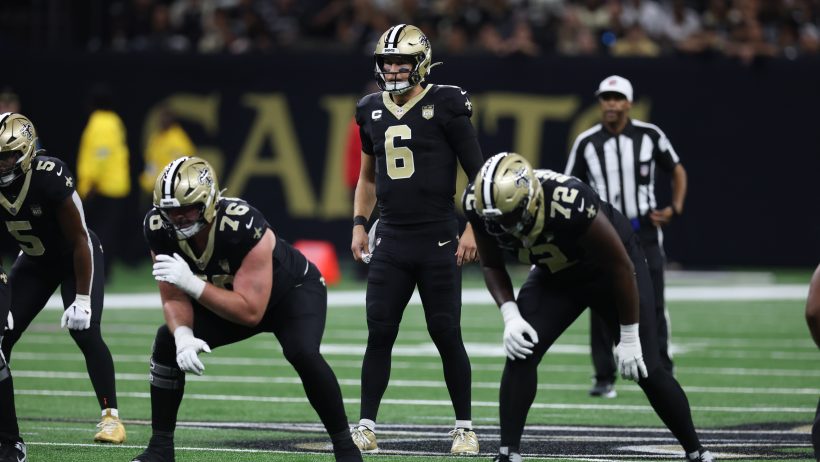 Tyler Shough playing for the New Orleans Saints in the 2026 NFL season.