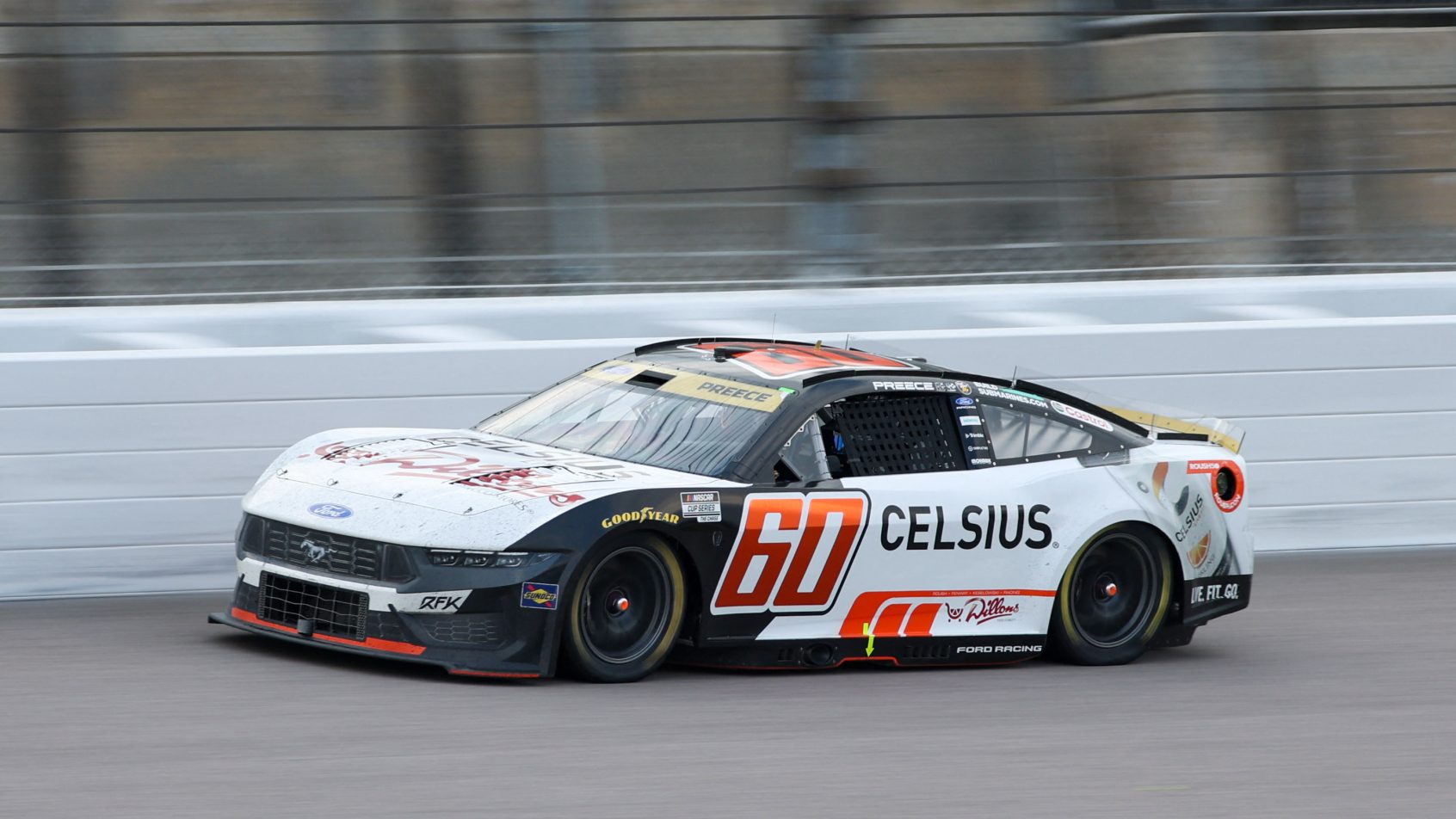 Ryan Preece on track at Las Vegas (2026).