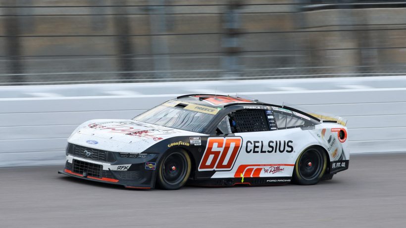 Ryan Preece on track at Las Vegas (2026).