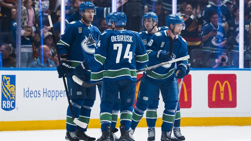 Jake DeBrusk and the Vancouver Canucks in the 2026-27 NHL season.