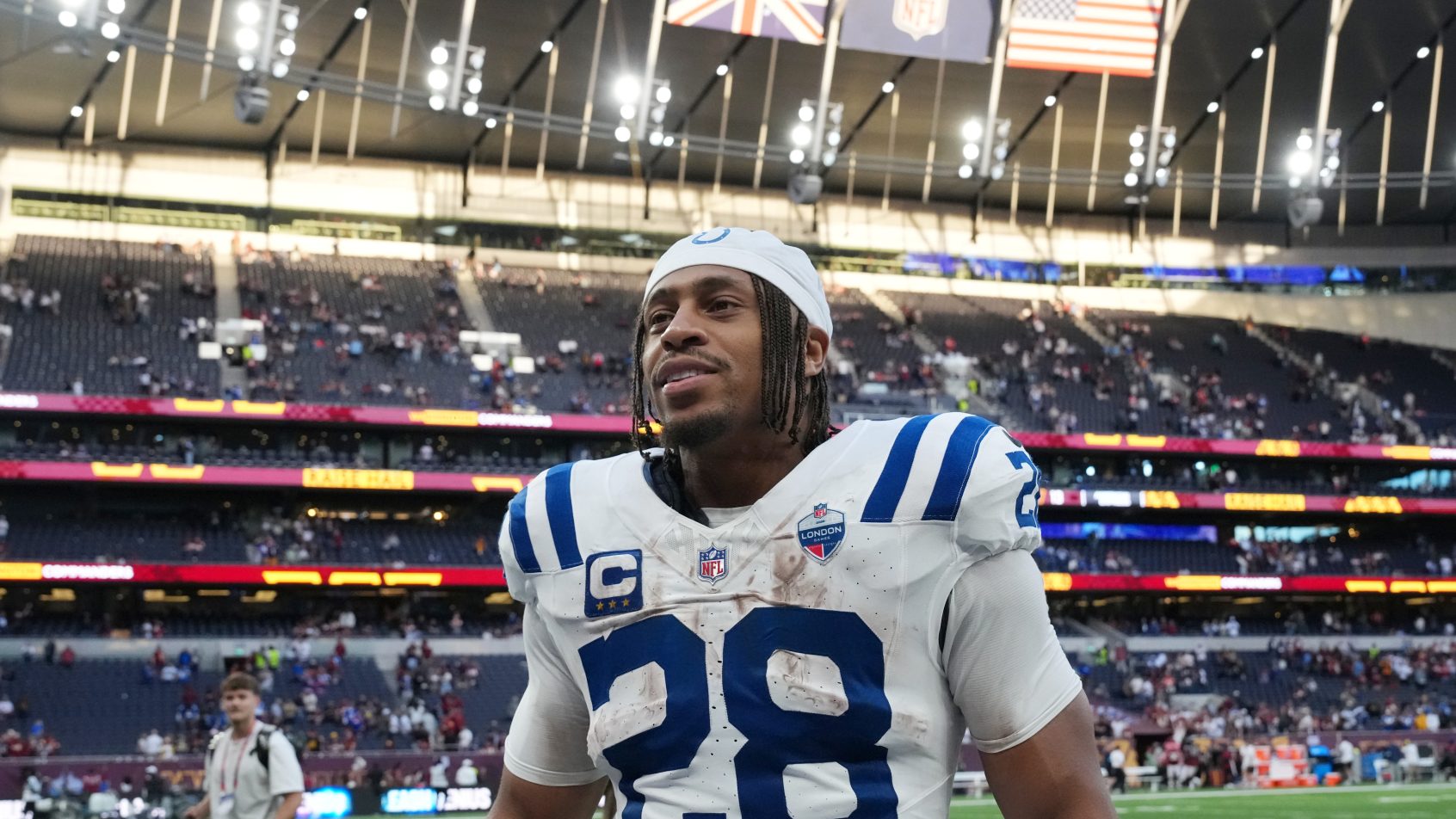 Jonathan Taylor leaving the field