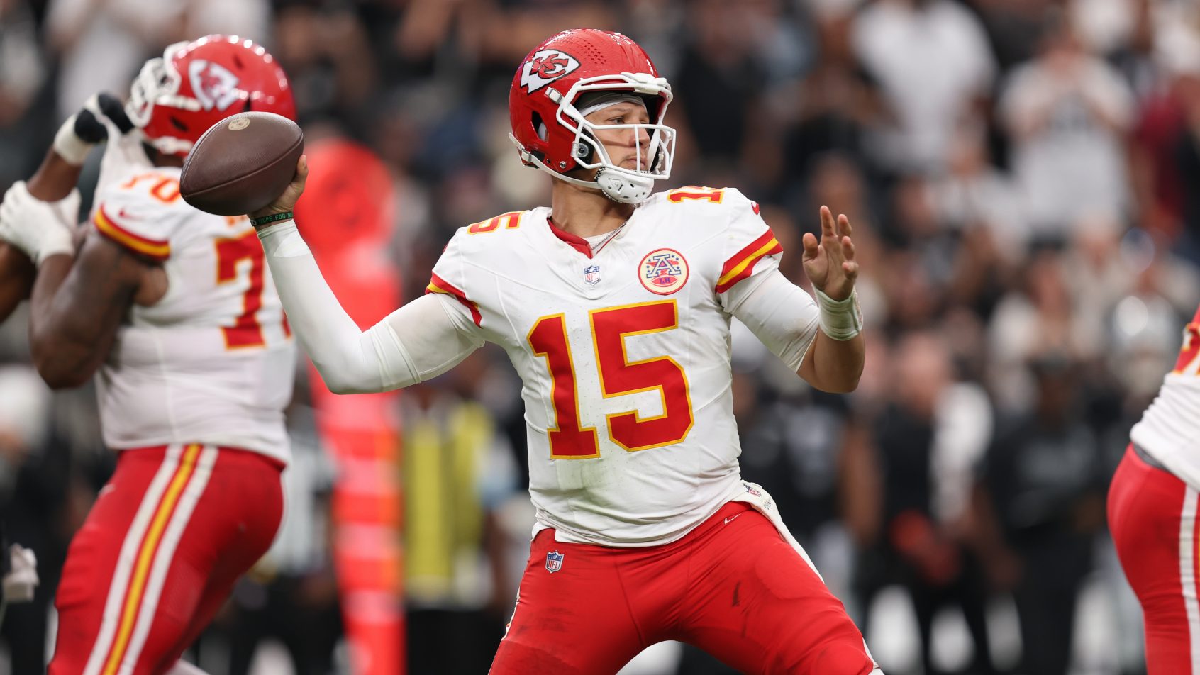 Patrick Mahomes playing in the 2026 NFL season.
