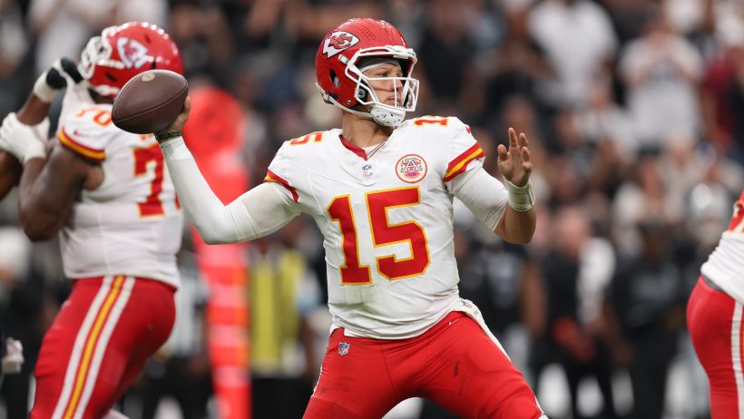 Patrick Mahomes playing in the 2026 NFL season.
