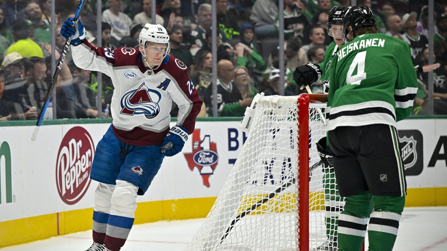 Nathan MacKinnon goal celebration