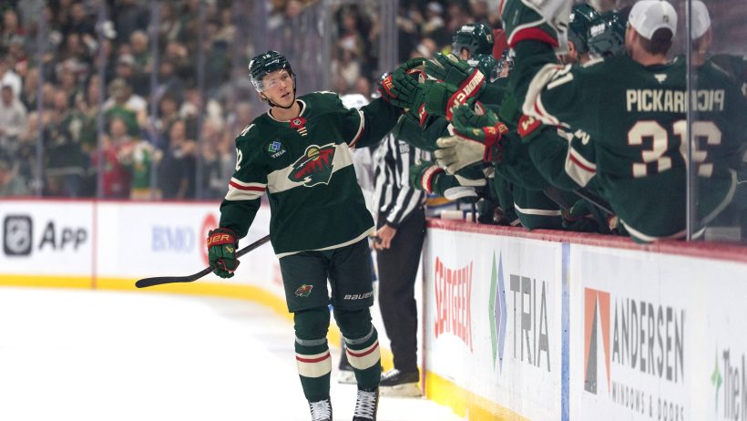 Matt Boldy playing for the Minnesota Wild in the 2026-27 NHL season.