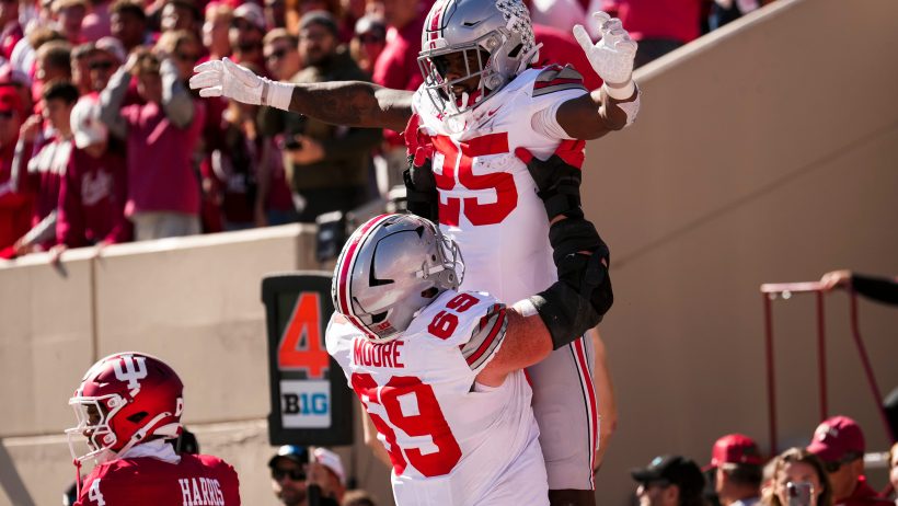 Bo Jackson and Ian Moore TD celebration