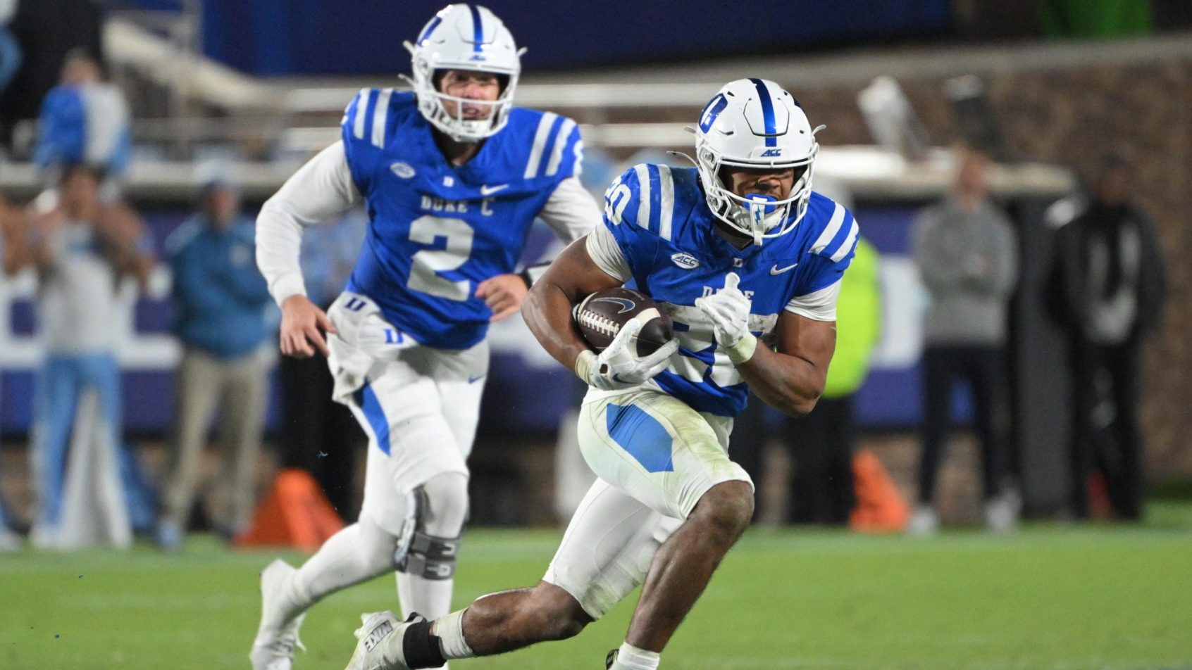 Nate Sheppard rips off a big run for Duke vs North Carolina.