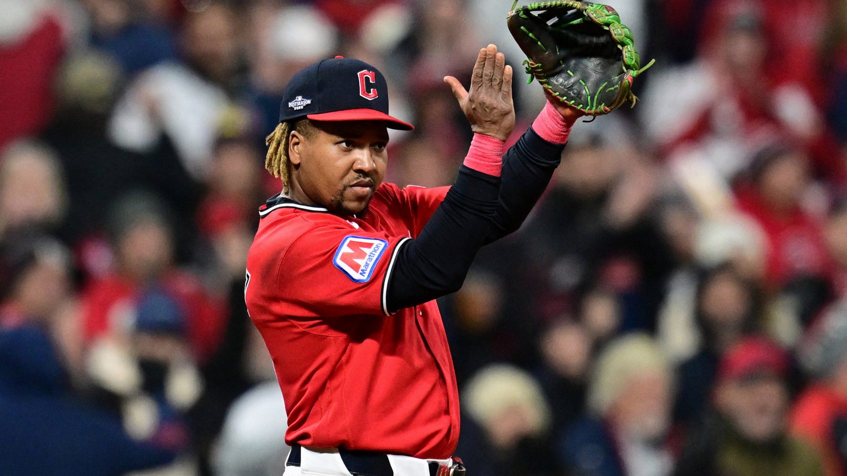 Jose Ramirez clapping