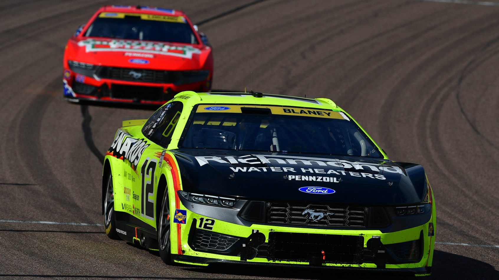 Ryan Blaney on-track at Phoenix (2026).