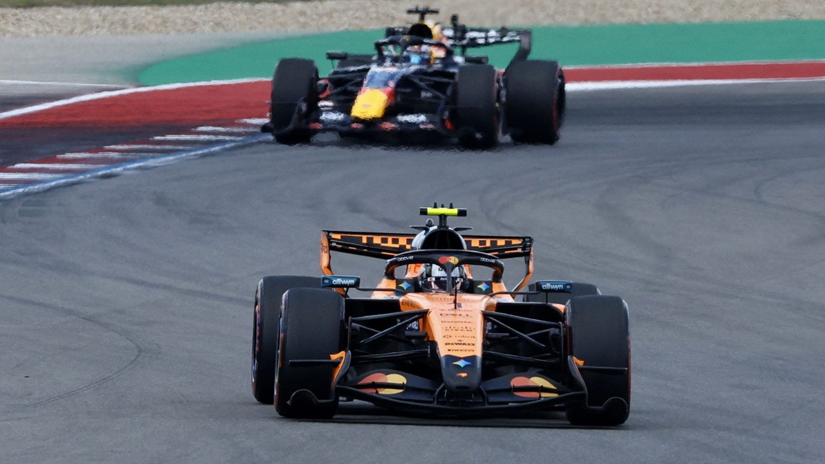 Lando Norris on-track during practice for the United States Grand Prix (2026).