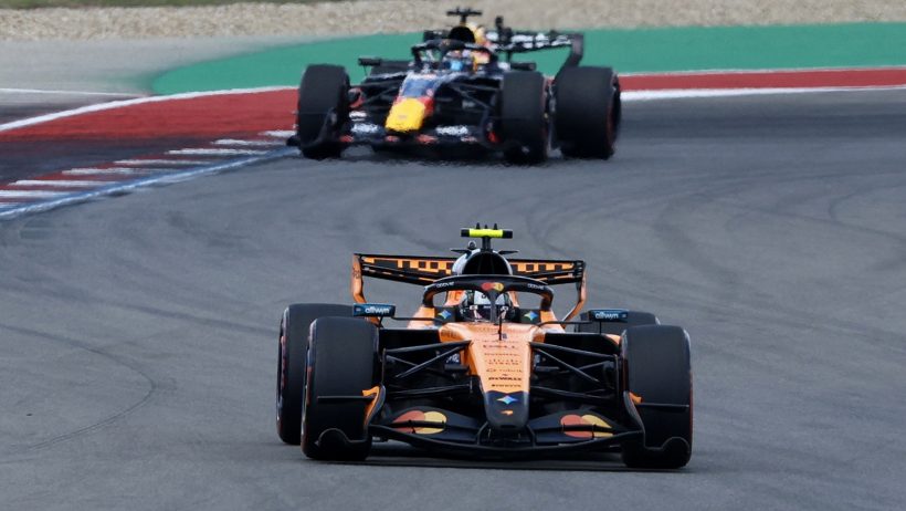 Lando Norris on-track during practice for the United States Grand Prix (2026).