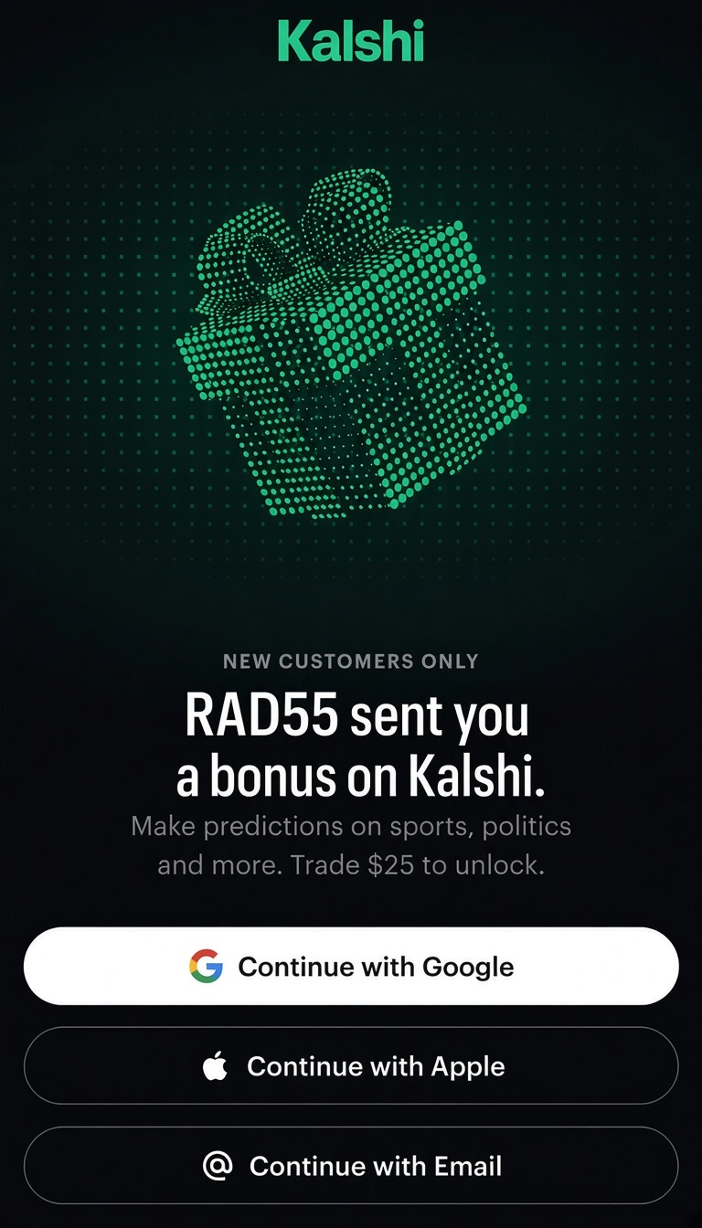 kalshi promo code RAD55