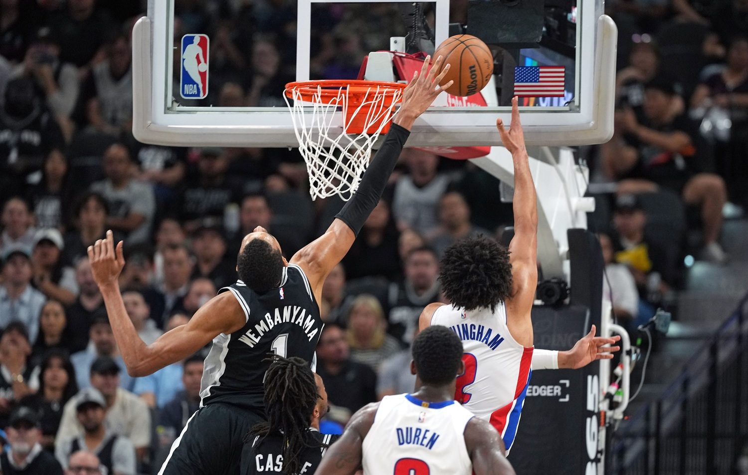 NBA schedule back to back. Victor Wembanyama and Cade Cunningham.