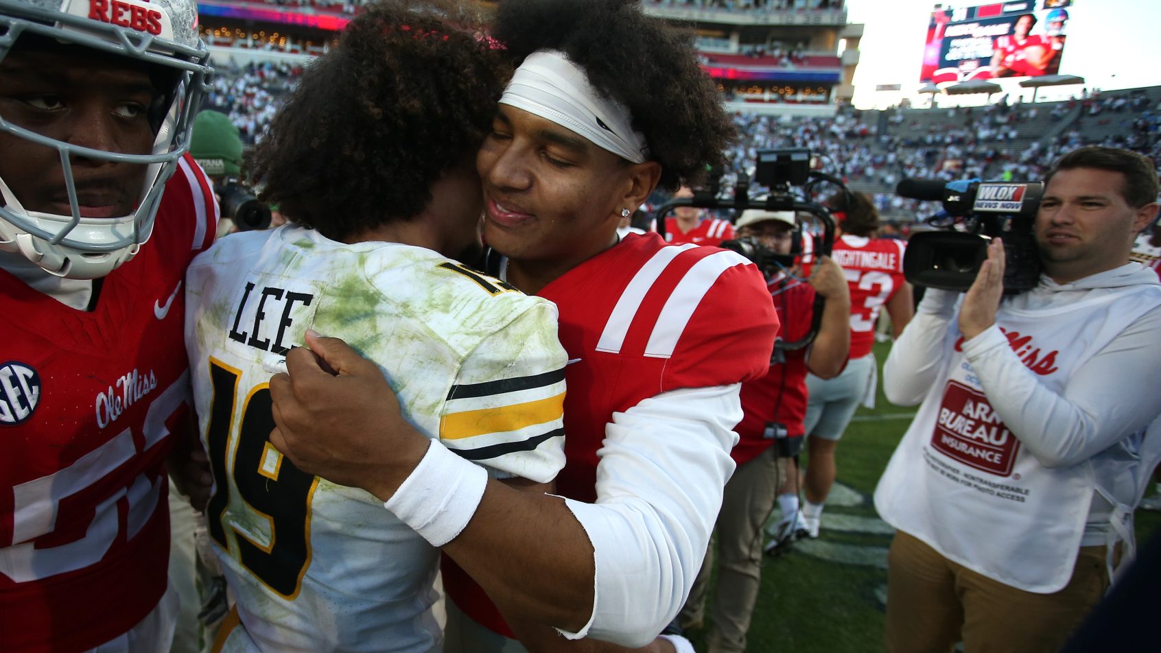 Ole Miss quarterback Trinidad Chambliss after the Missouri game
