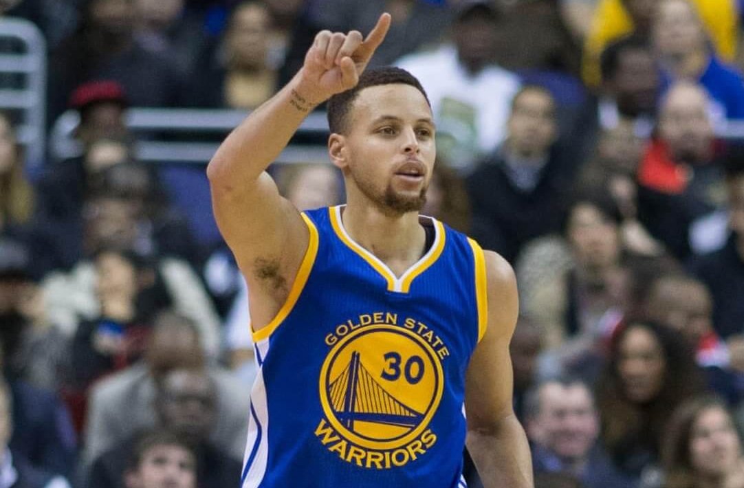Steph Curry calling a play
