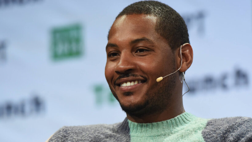 Carmelo Anthony at TechCrunch event