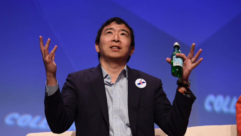 Andrew Yang speaking