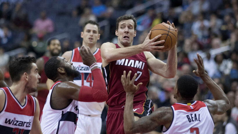 Goran Dragic looks to pass.
