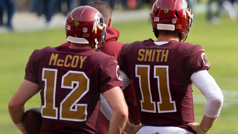 Colt McCoy and Alex Smith Redskins QBs