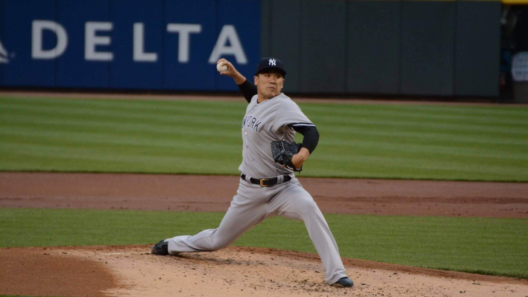 Masahiro Tanaka delivers pitche