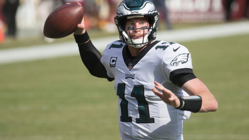 Carson Wentz throw downfield