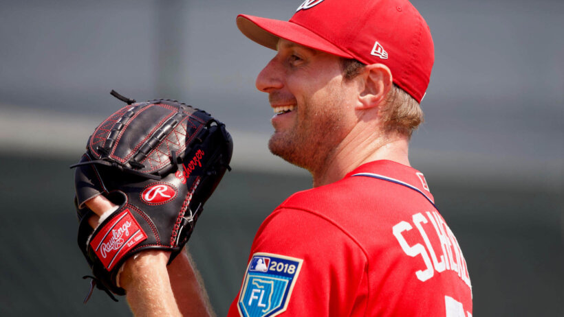 A smiling Max Scherzer