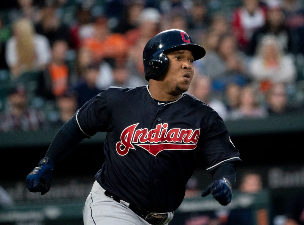 Jose Ramirez at the plate