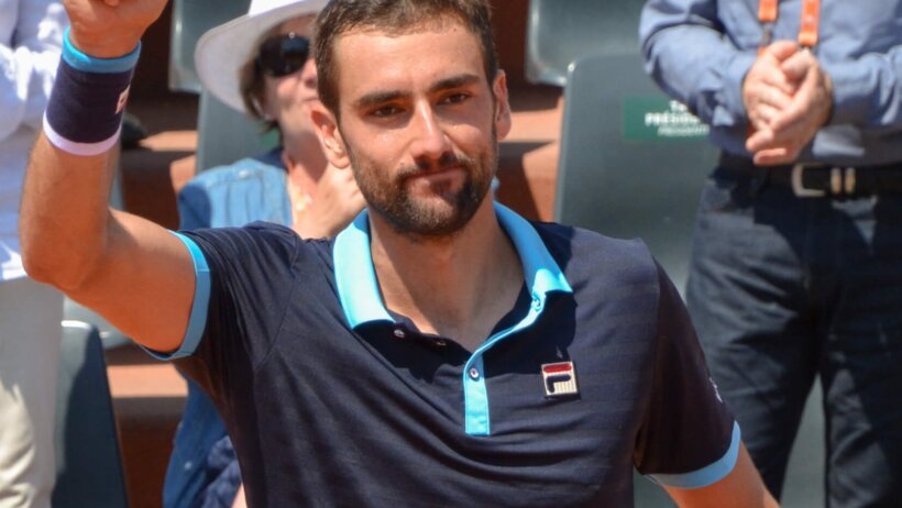 Marin Cilic celebrating