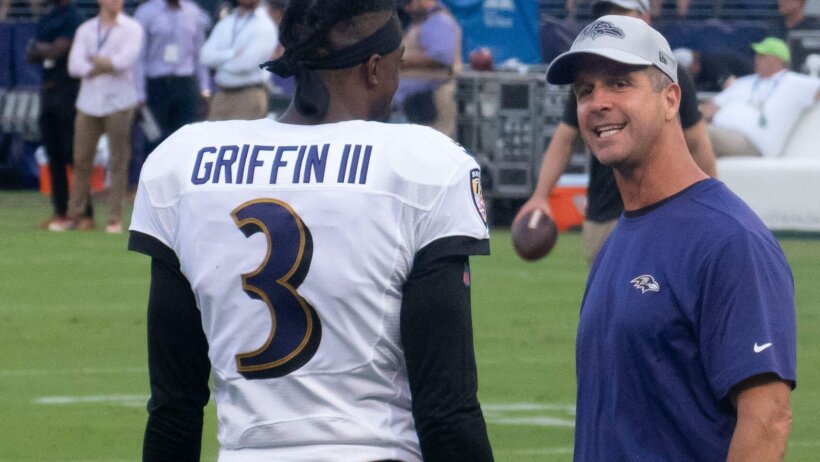 Robert Griffin III John Harbaugh Ravens