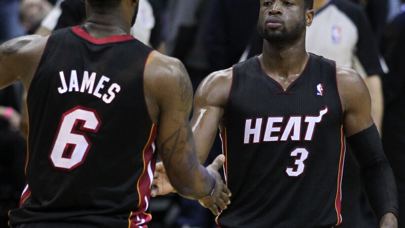 LeBorn James and Dwyane Wade