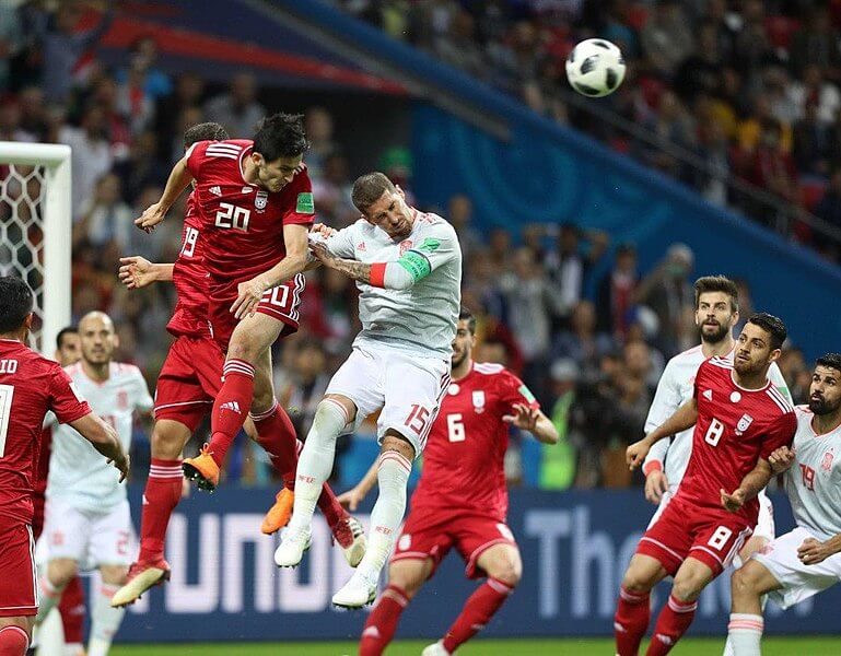 Spain vs Iran at World Cup