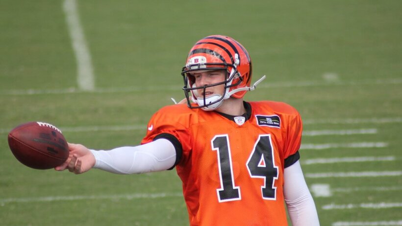 Bengals QB Andy Dalton in practise.
