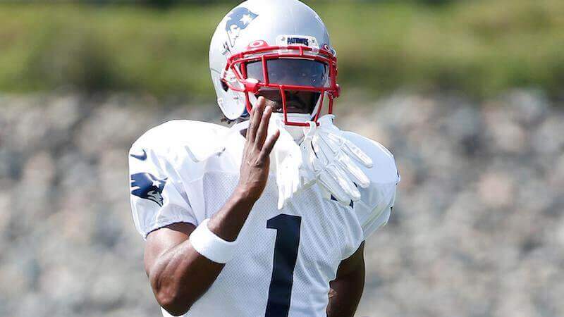 Antonio Brown at practice