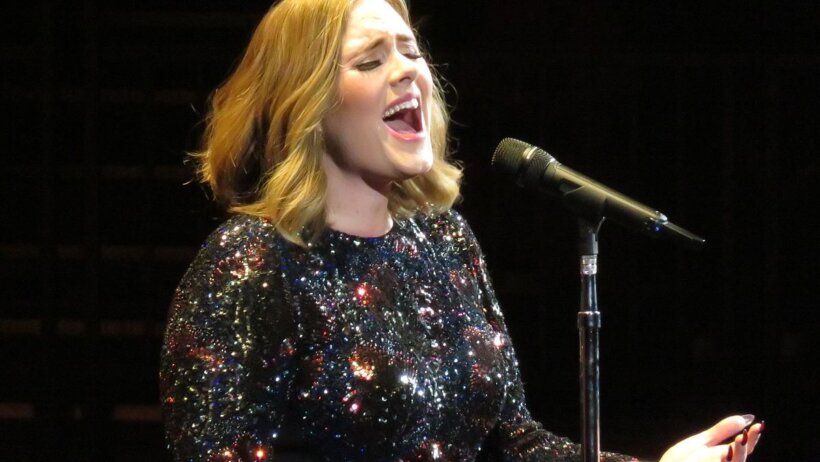 Adele on stage