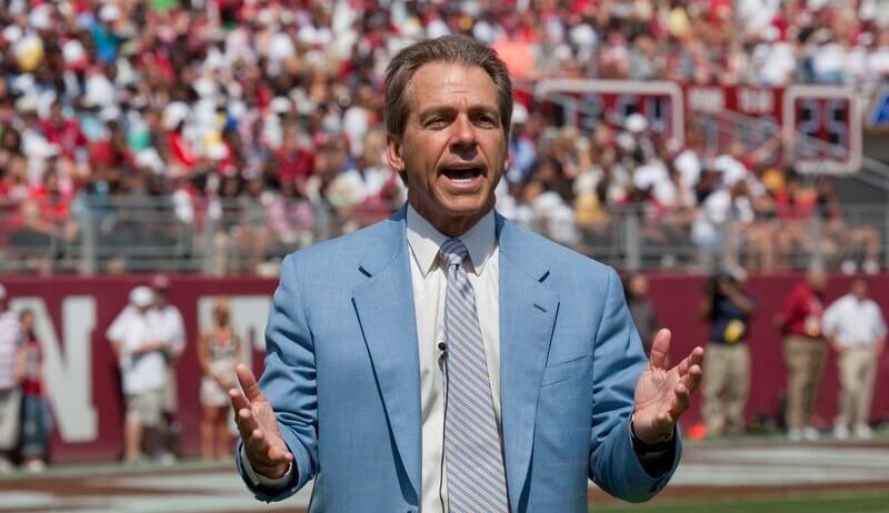 Alabama Crimson Tide coach Nick Saban