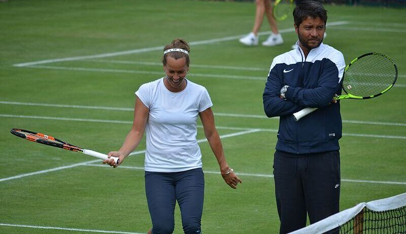 Barbora Strycova laughing